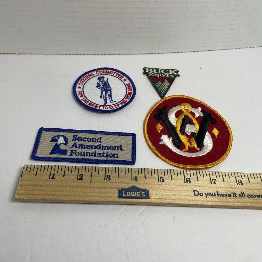 Smith Wesson Firearm 2nd Amendment Rifle Gun Patch Right To Bear Arms Buck Knife